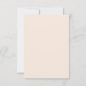 Boho Beige Braune Hochzeits-QR-Code-RSVP-Karte Einladung (Rückseite)