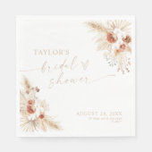 Boho Beige Brautparty Serviette