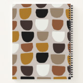 BOHO Beige Brown Earth Tones Betrifft Notizblock (Rückseite)