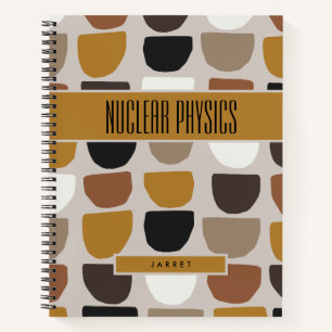 BOHO Beige Brown Earth Tones Betrifft Notizblock