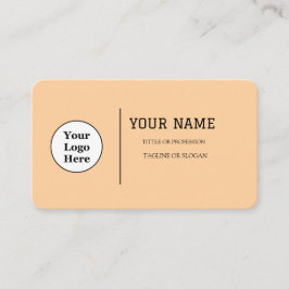 Boho Beige Calligraphy Script QR-Code Visitenkarte