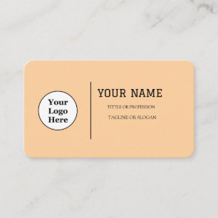 Boho Beige Calligraphy Script QR-Code Visitenkarte