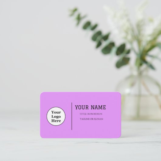 Boho Beige Calligraphy Script QR-Code Visitenkarte (Stehend Vorderseite)