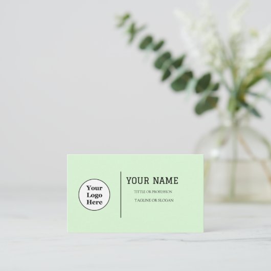 Boho Beige Calligraphy Script QR-Code Visitenkarte (Stehend Vorderseite)