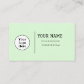 Boho Beige Calligraphy Script QR-Code Visitenkarte (Vorderseite)