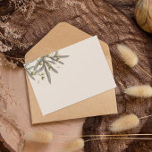 Boho Beige - Details zur botanischen Hochzeit Mitteilungskarte