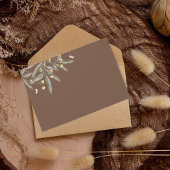 Boho Beige - Details zur botanischen Hochzeit Mitteilungskarte