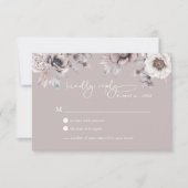 Boho Beige & Dusty Mauve UAWG Wedding Card Einladung (Vorderseite)