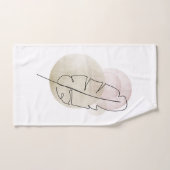 Boho beige feather handtuch (Handtuch)
