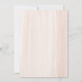 Boho Beige Flowsse Goldwasser-Farbe Babydusche Einladung (Rückseite)