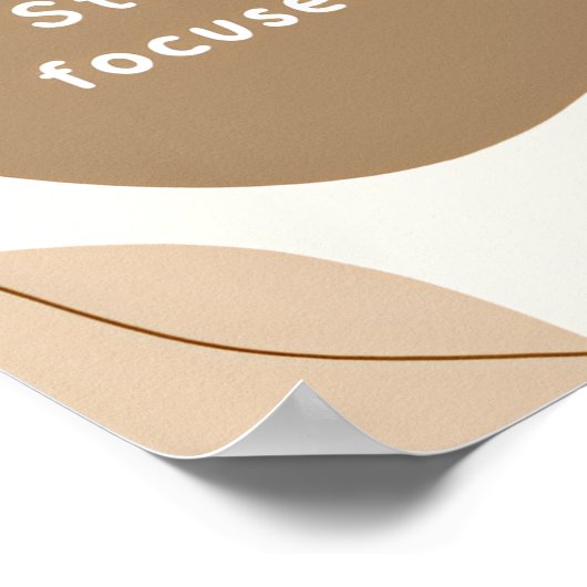 Boho Beige Inspiration Poster (Ecke)