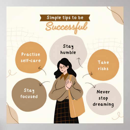 Boho Beige Inspiration Poster (Vorne)