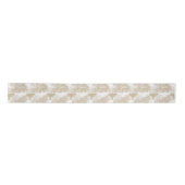 Boho Beige Jungle Animals Safari Chinoiserie Satinband (Vorderseite)