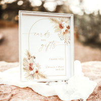 Boho Beige Karten und Geschenke Zeichen | Arch Pam