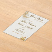 Boho Beige Minimalist Mosque Ramadan Iftar Party  Acryleinladungen (Ablage )