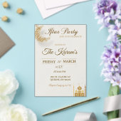 Boho Beige Minimalist Mosque Ramadan Iftar Party  Acryleinladungen (In Situ (Hochzeit))