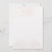 Boho beige mit Braut Spanische Hochzeit Einladung (Rückseite)