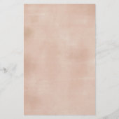 Boho Beige Moon Baby Shower Predication (Rückseite)