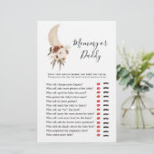 Boho Beige Moon Babydusche Mommy oder Daddy (Stehend Vorderseite)