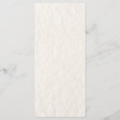 Boho Beige Pampas Grass Eukalyptus Greenery Floral Menükarte (Rückseite)