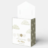 Boho Beige Rainbow & Balloon Birthday Party Geschenkschachtel (Geöffnet)