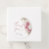 Boho Beige Rose Pink Danke Babydusche Geschenkanhänger (Beispiel)