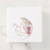 Boho Beige Rose Rosa Pop It Baby Dusche Geschenkanhänger (Beispiel)