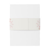 Boho Beige und Pink Roses Wedding Einladungsbanderole (Rückseitenbeispiel)