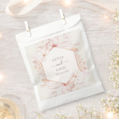 Boho Beige und Pink Roses Wedkins Geschenktütchen (Ausgeschnitten)