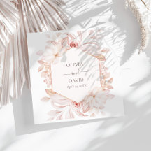 Boho Beige und Pink Roses Wedkins