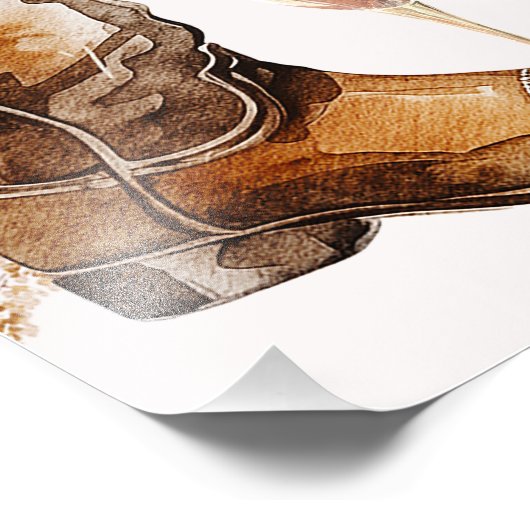 Boho Beige Wildblumen Boots Brautparty Willkommen Fotodruck (Ecke)