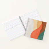 Boho Bergbau mit Monogramm-Notizbuch Notizblock (Innenseite)