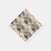 Boho-Bergfluss-Abstraktes Landschaftsmuster Kunst Serviette (Ecke)