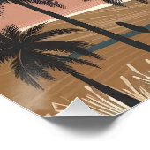 Boho-Berglandschaft-Wandkunst Poster (Ecke)