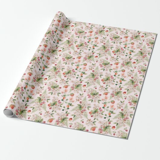 Boho Berries Geschenkpapier (Ungerollt)
