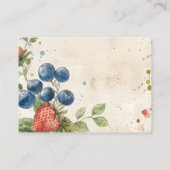 Boho Berry Sweet Strawberry Brautparty Begleitkarte (Rückseite)