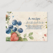 Boho Berry Sweet Strawberry Brautparty Begleitkarte (Vorderseite)