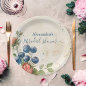 Boho Berry Sweet Strawberry Brautparty Pappteller