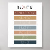 Boho beruhigt die Ecke, die es in Ordnung bringt Poster (Vorne)