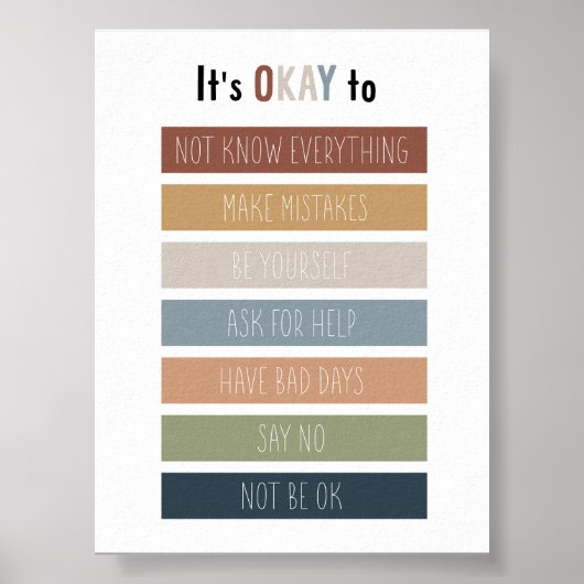 Boho beruhigt die Ecke, die es in Ordnung bringt Poster (Vorne)