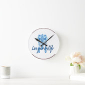 Boho Best Life Runde Wanduhr (Zuhause)
