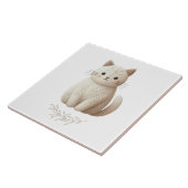 Boho bestickte Beige Kitty mit Leaf-Detail Fliese (Seite)