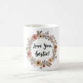 Boho Bestie Liebe Kaffeetasse (Mittel)