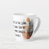 BOHO Bible Verse Latte Tasse (Rechte Ecke)
