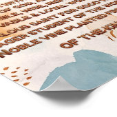 Boho Biblical Affirmation Acrostic w_Scripture 2 Poster (Ecke)