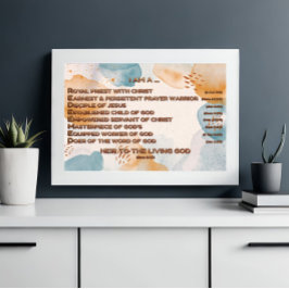 Boho Biblical Affirmation Acrostic w_Scripture 3 Fotodruck