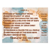 Boho Biblical Affirmation Acrostic w_Scripture 4 Fotodruck (Vorne)