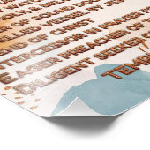 Boho Biblical Affirmation Acrostic w_Scripture 4 Fotodruck (Ecke)