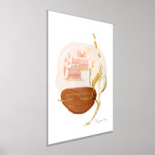 Boho Bio Moderne Rost Gold Leaf Wasserfarbe Foliendrucke (Ablage )