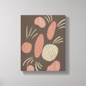 Boho Bio Stone Boulders Collage Leinwanddruck (Vorderseite)